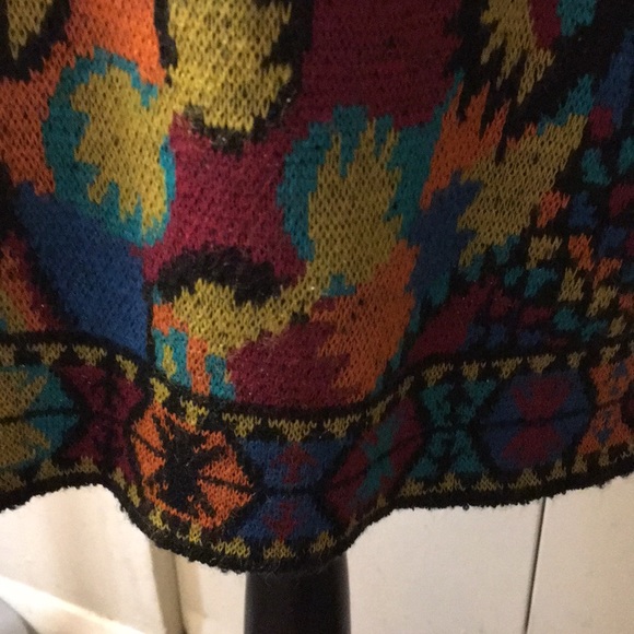 Multicolor skirt, size 8 wool 50% - Picture 3 of 5